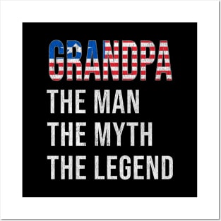 Grand Father Liberian Grandpa The Man The Myth The Legend - Gift for Liberian Dad With Roots From  Liberia Posters and Art